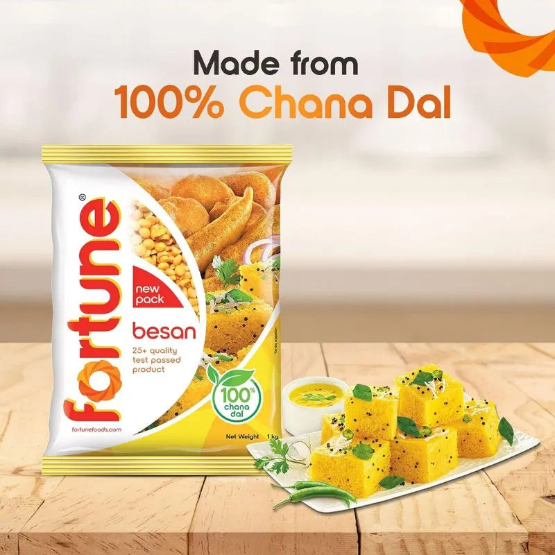Fortune Gram Flour (Besan) - 1Kg-Global Food Hub