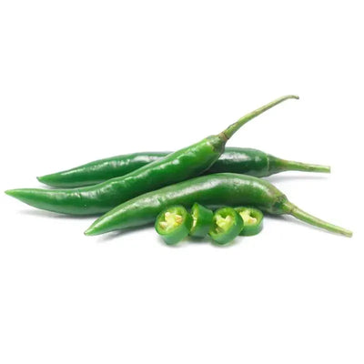 Fresh Indian Green Chillies - 100g-Global Food Hub