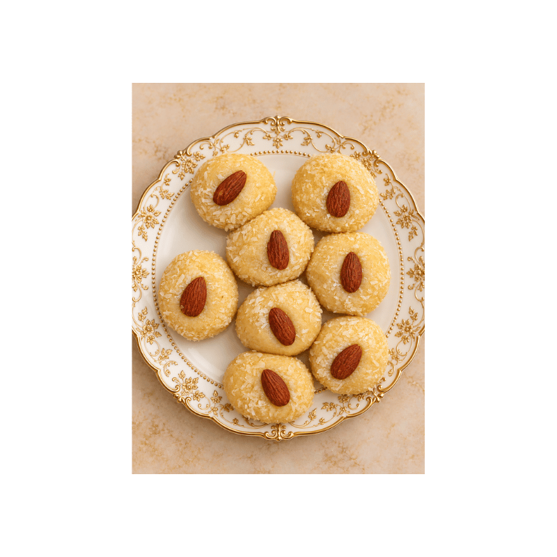Fresh Mithai / Sweets Coconut Peda-Global Food Hub