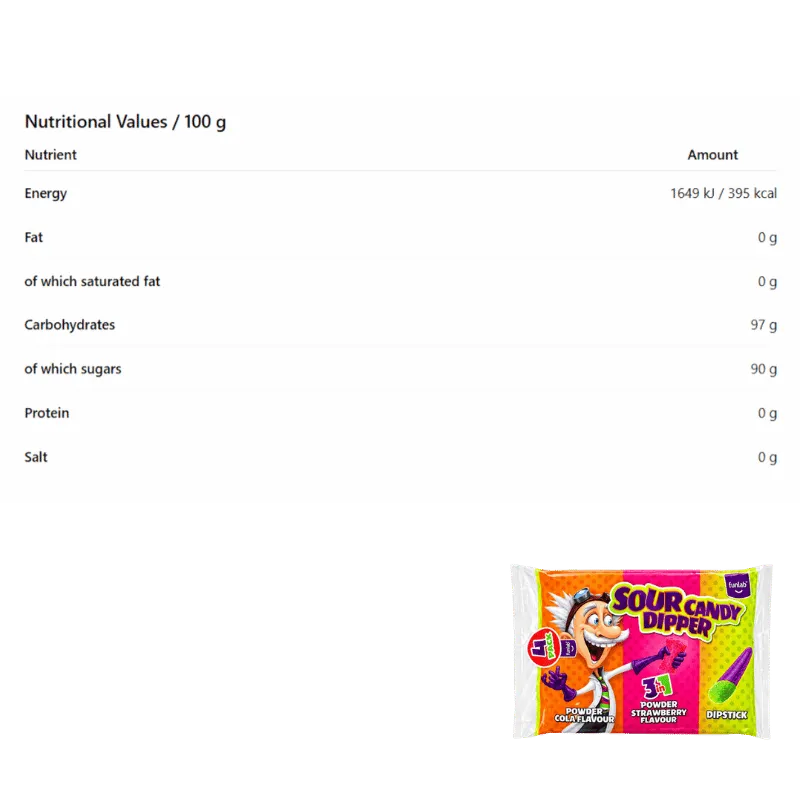 Funlab Sour Candy Dipper - 80g-Global Food Hub