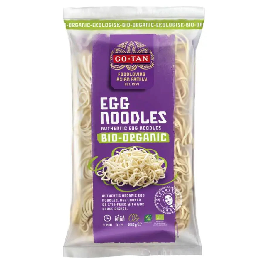GO-TAN Organic Egg Noodles-250 grams-Global Food Hub