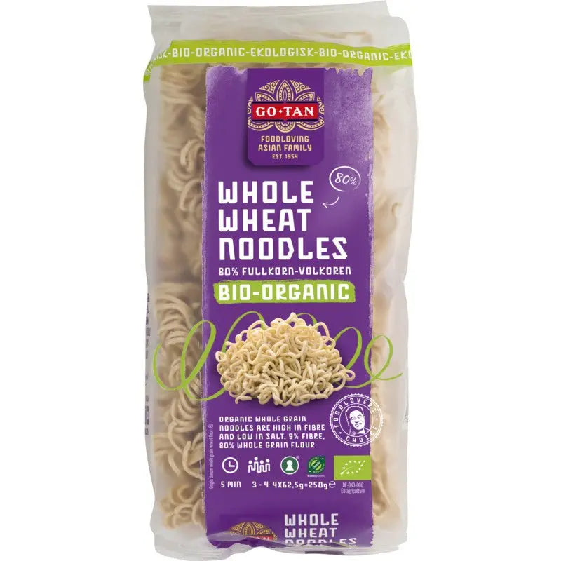 GO-TAN Whole Wheat Noodles-250 grams-Global Food Hub
