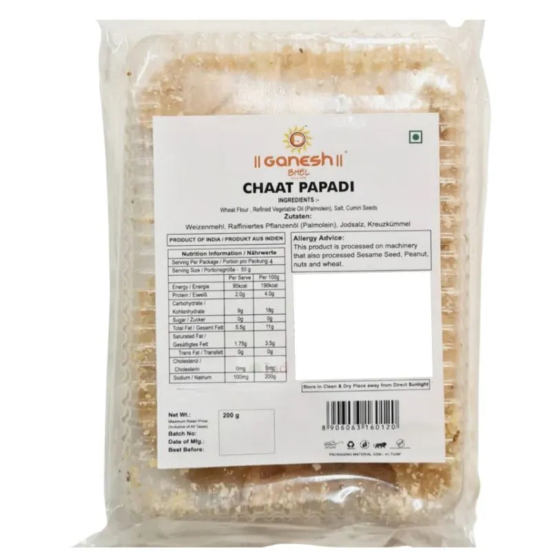 Ganesh Bhel Chaat Papadi - 200g-Global Food Hub