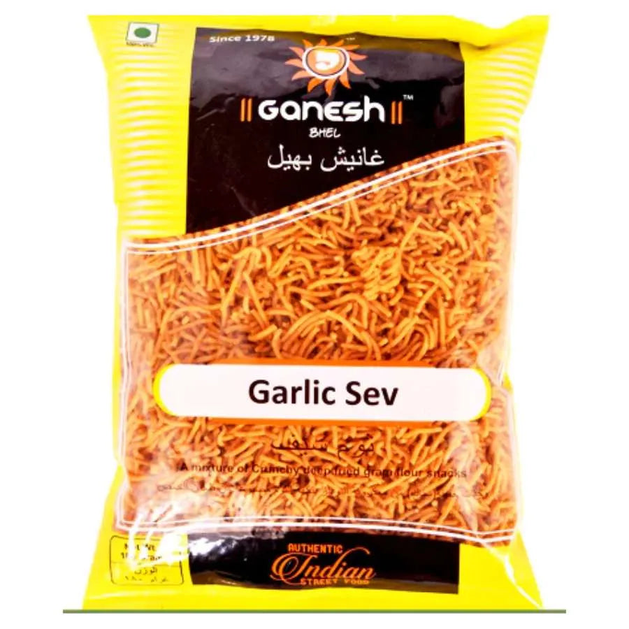 Ganesh Bhel Garlic Sev-180 grams-Global Food Hub