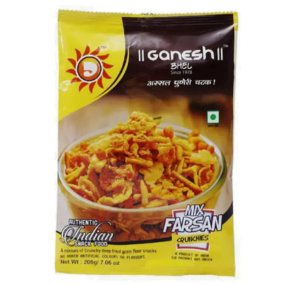 Ganesh Bhel Mix Farsan Crunchies-200 grams-Global Food Hub