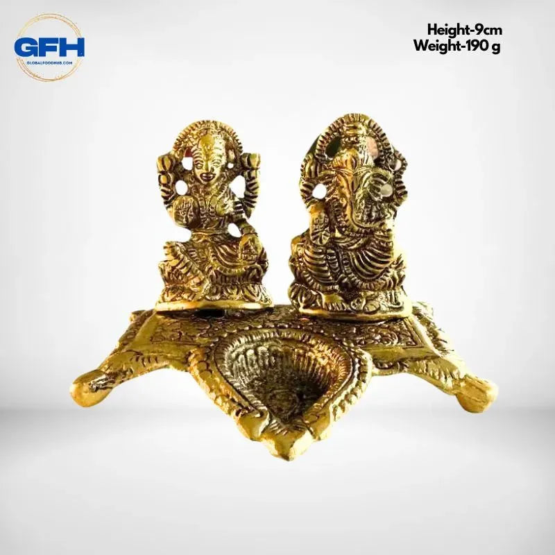 Ganesh and Lakshmi with Diya-Global Food Hub