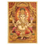 Ganesha Golden Gold Foil Poster - 21cm x 30cm-Global Food Hub