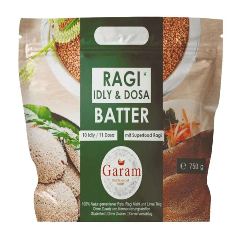 Garam Foods - Fresh Ragi/Idly/Dosa Batter - 1Kg-Global Food Hub