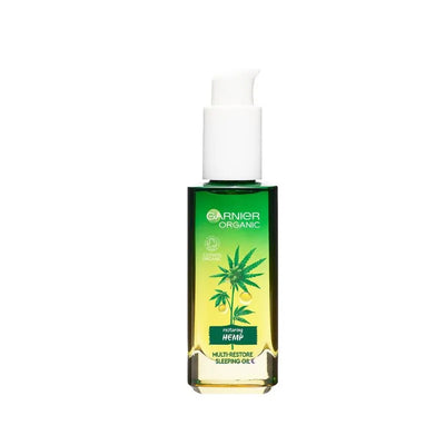 Garnier Organic Hemp Multi-Restore Facial Sleeping Oil - 30ml-Global Food Hub