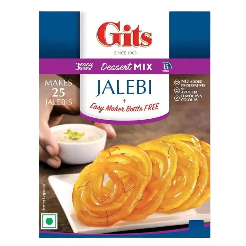 Gits Jalebi Mix with Maker Bottle - 100g-Global Food Hub