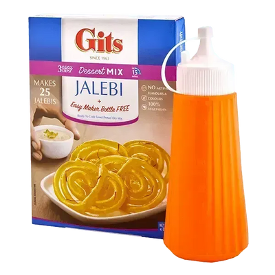 Gits Jalebi Mix with Maker Bottle - 100g-Global Food Hub