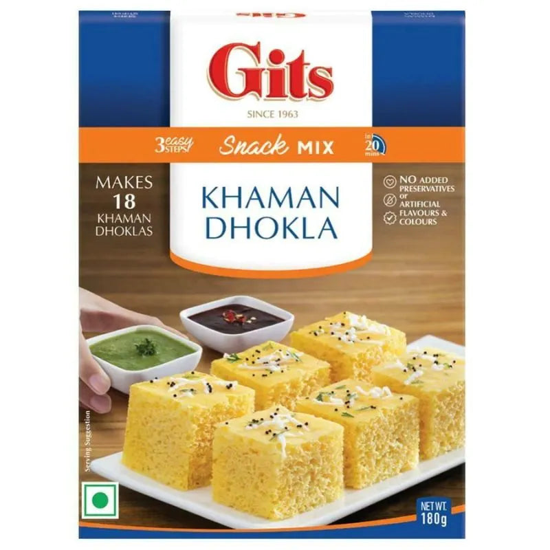 Gits Khaman Dhokla Mix - 180g-Global Food Hub