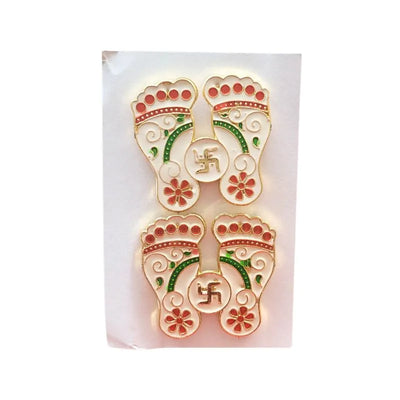 Goddess Lakshmi Footprints Stickers-Global Food Hub