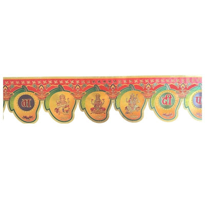 Gold Foil Diwali Toran 81cm x 11cm T2-Global Food Hub