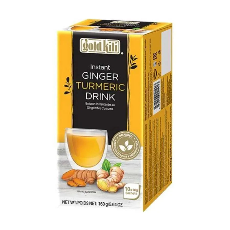 Gold Kili Instant Ginger Turmeric Drink - 10x16g-Global Food Hub