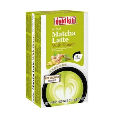 Gold Kili Instant Matcha Latte with Ginger - 250g (10x25g)-Global Food Hub