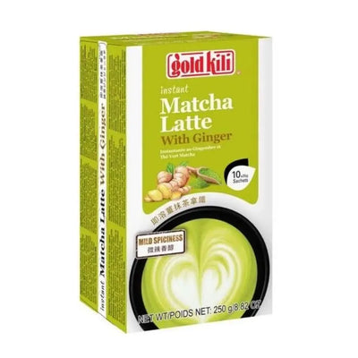 Gold Kili Instant Matcha Latte with Ginger-10 x 25 grams-Global Food Hub