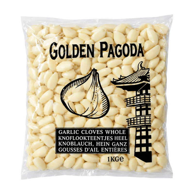 Golden Pagoda Frozen Garlic Cloves Whole- 1Kg (Please read desciption)-Global Food Hub
