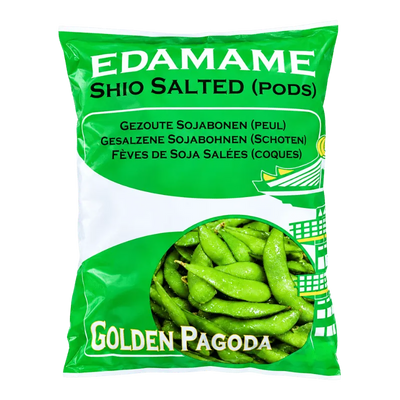 Golden Pagoda Frozen Shio Salted Edamame - 1Kg-Global Food Hub