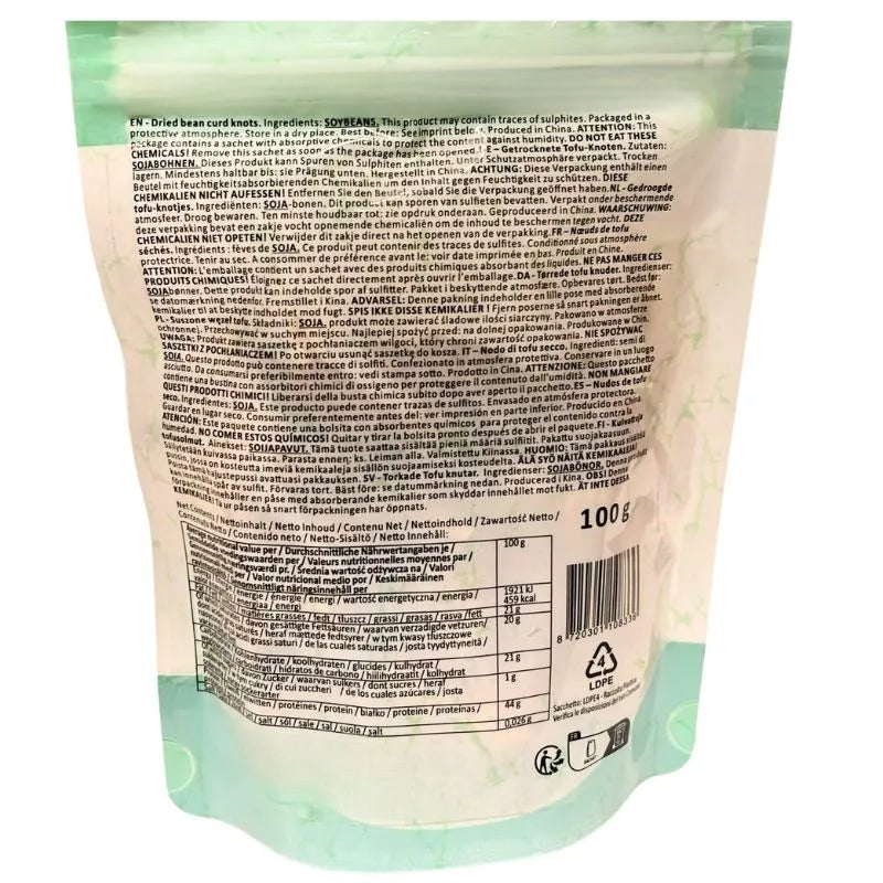 Golden Turtle Dried Vegetable Tofu Knotts - 100g-Global Food Hub