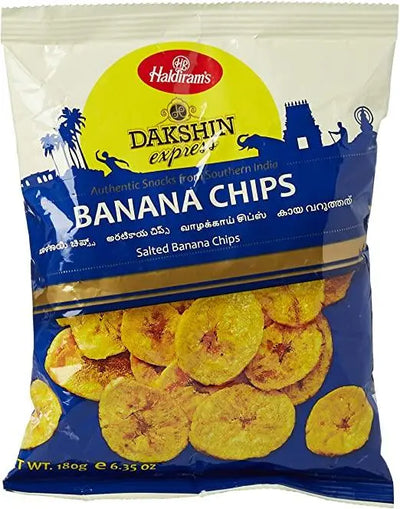 Haldiram‚ Dakshin Express Banana Chips - 180gm-180 grams-Global Food Hub
