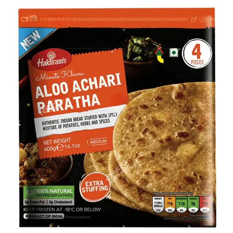 Haldiram Frozen Aloo Achari Paratha - 400g-Global Food Hub