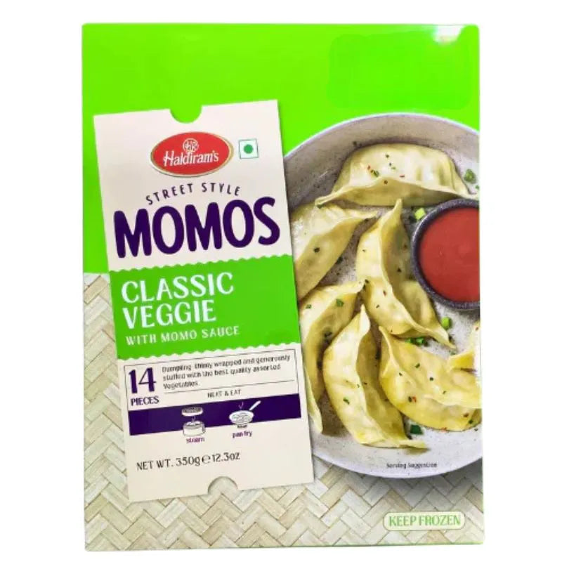 Haldiram Frozen Classic Veggie Momos - 350g-Global Food Hub