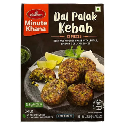 Haldiram Frozen Dal Palak Kebab - 300g-Global Food Hub