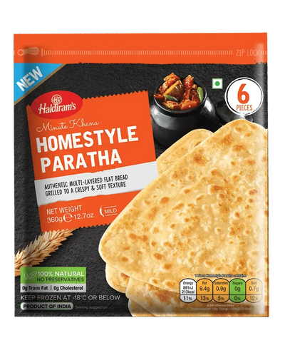 Haldiram Frozen Home Style Paratha-360 grams-Global Food Hub