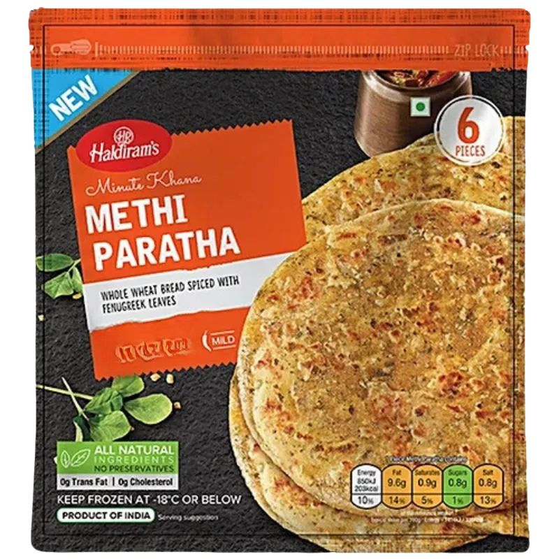 Haldiram Frozen Methi Paratha - 300g-Global Food Hub