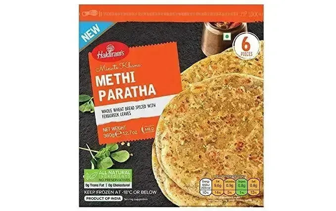 Haldiram Frozen Methi Paratha - 300g-Global Food Hub