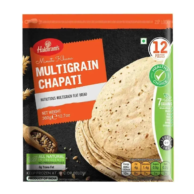 Haldiram Frozen Multigrain Chapati - 360g-Global Food Hub