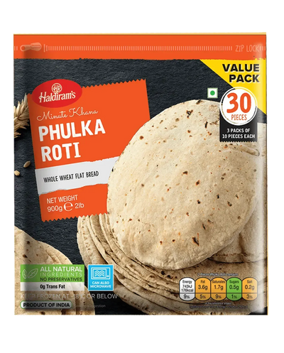 Haldiram Frozen Phulka Roti VP - 900g-Global Food Hub