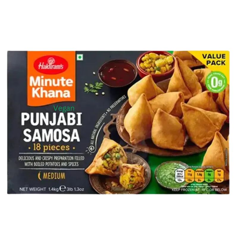 Haldiram Frozen Punjabi Samosa Vegan (Value pack) - 1.4Kgs-Global Food Hub