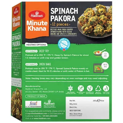 Haldiram Frozen Spinach Pakoda / Pakora-283 grams-Global Food Hub