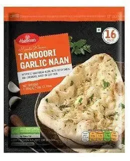 Haldiram Frozen Tandoori Garlic Naan Value Pack 1.28kg - 1.28Kgs-Global Food Hub