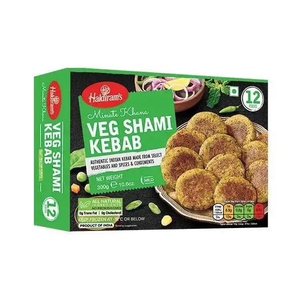 Haldiram Frozen Veg Shami Kebab - 300g-Global Food Hub