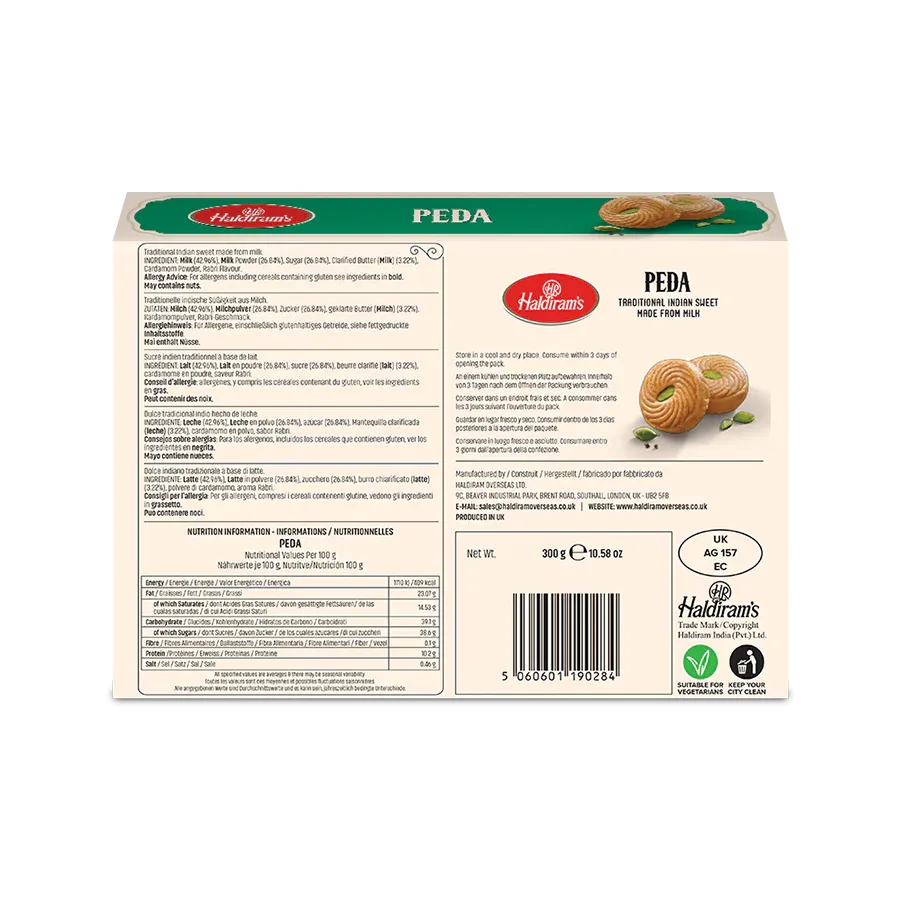 Haldiram - Peda-300gms-Global Food Hub