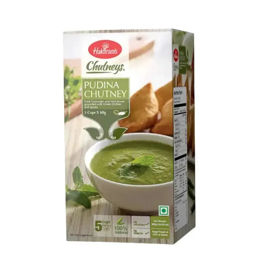 Haldiram Pudina (mint) Chutney - Frozen - 300g-Global Food Hub