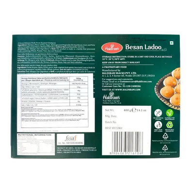 Haldiram's - Besan Ladoo 400g-Global Food Hub