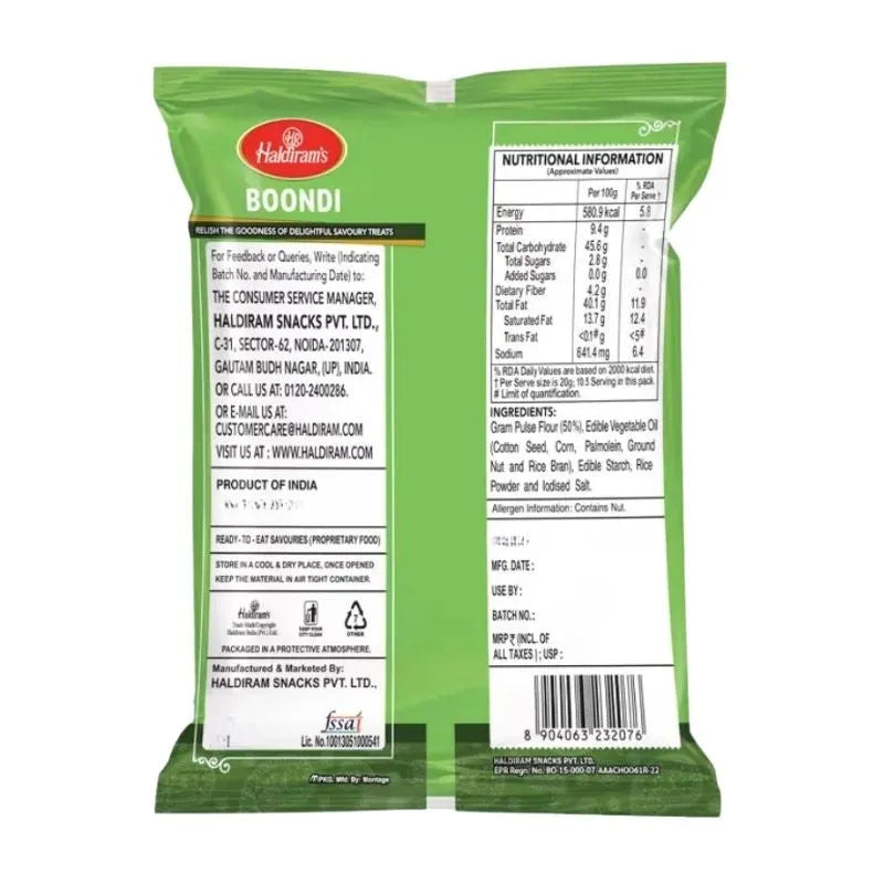 Haldiram's - Boondi (Salted Peas) 200g-Global Food Hub