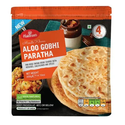Haldiram's Frozen Aloo Gobhi Paratha-400 grams-Global Food Hub