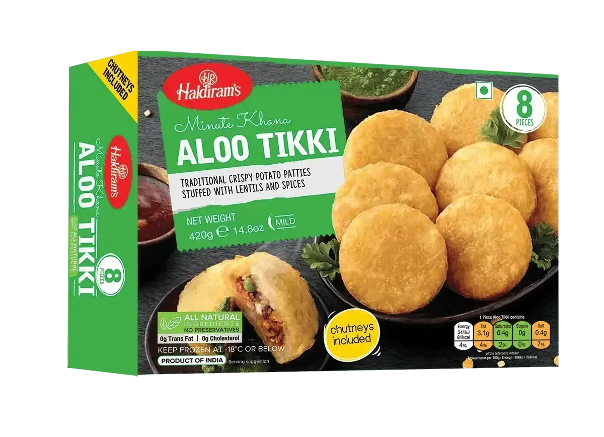 Haldiram's - Frozen Aloo Tikki Vegan 420g-Global Food Hub