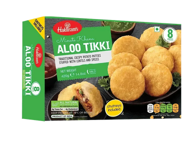 Haldiram's - Frozen Aloo Tikki Vegan 420g-Global Food Hub