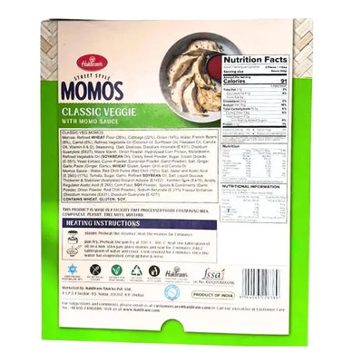 Haldiram's - Frozen Classic Veggie Momos 350g-Global Food Hub