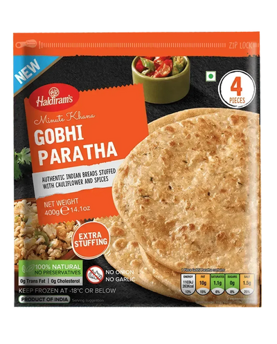 Haldiram's - Frozen Gobhi Paratha 400g-Global Food Hub