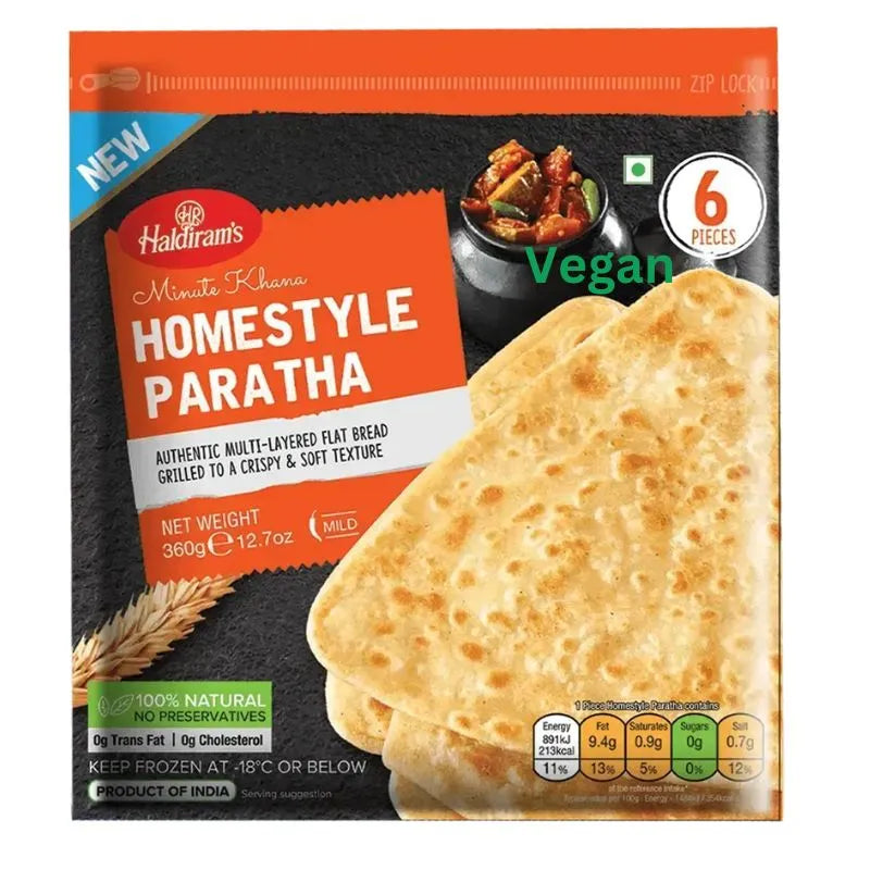 Haldiram's - Frozen Home Style Paratha 360g-Global Food Hub