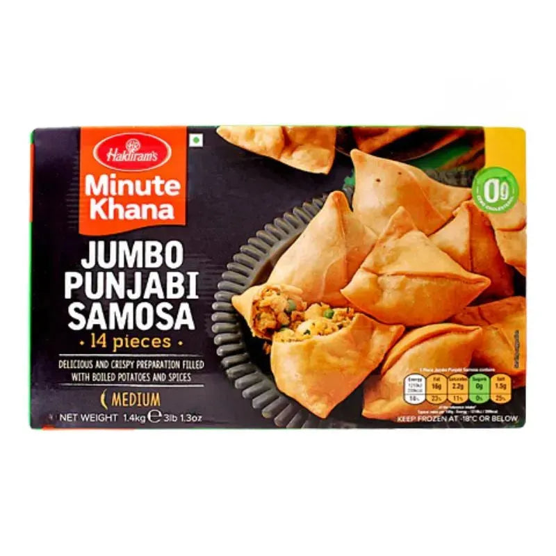 Haldiram's - Frozen Jumbo Punjabi Samosa Vegan (Value pack) 1.4Kgs-Global Food Hub
