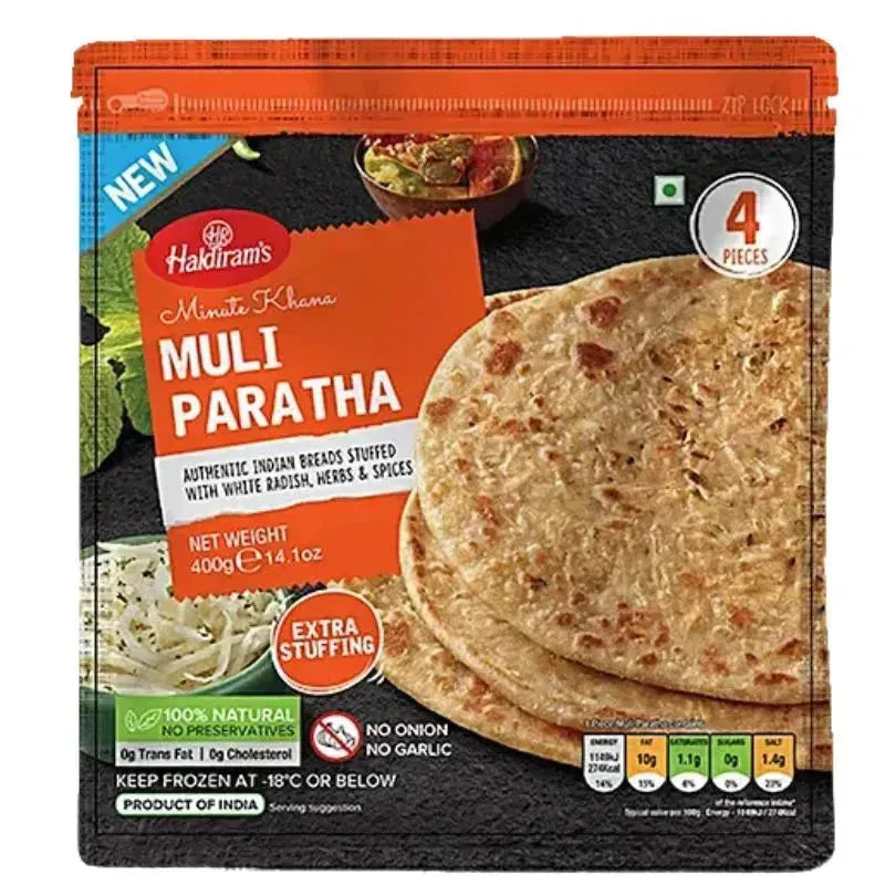 Haldiram's - Frozen Muli Paratha 400g-Global Food Hub