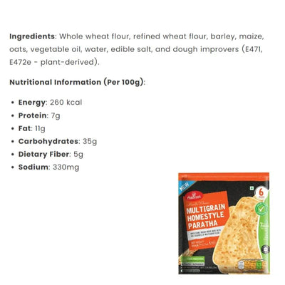 Haldiram's - Frozen Multigrain Homestyle Paratha 360g-Global Food Hub